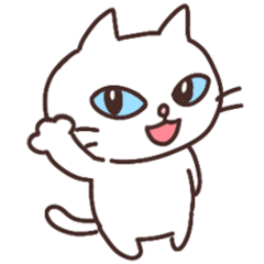 [LINEスタンプ] 「しろねこパッチー」日常敬語編(修正版)