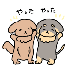 [LINEスタンプ] ミニチュアダックスのここちゃん（修正版）