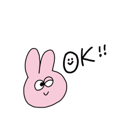 [LINEスタンプ] うさちゅ〜日常使い編〜