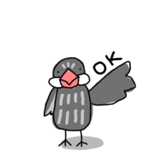 [LINEスタンプ] 桜文鳥のスモモ