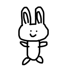 [LINEスタンプ] ただのうさぎかもしれない