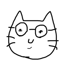 [LINEスタンプ] めがねねこ1