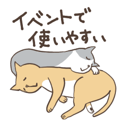 [LINEスタンプ] ねこねこイベントで使えるスタンプ