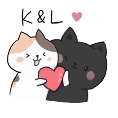 [LINEスタンプ] 猫ちゃん ケリーとレナ