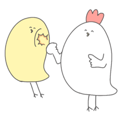 [LINEスタンプ] ニワトリとひよこたち