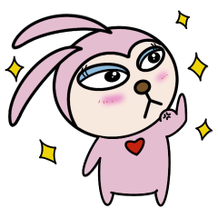 [LINEスタンプ] てへっとうさぎ❤️うさティ〜