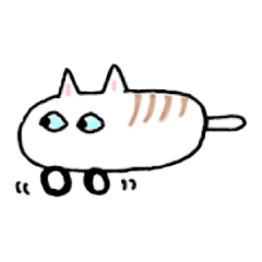 [LINEスタンプ] スケボーネコ