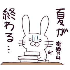 [LINEスタンプ] 夏に使えるうさぎスタンプ