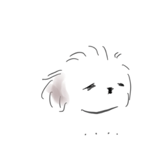 [LINEスタンプ] 手書き風だるわんこのスタンプ