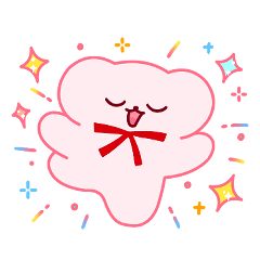 [LINEスタンプ] 今日も可愛いリボンクマ