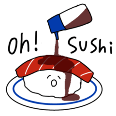 [LINEスタンプ] ゆる寿司の画像（メイン）