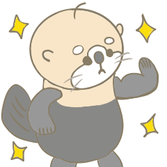 [LINEスタンプ] まろアニマルズのらっこ