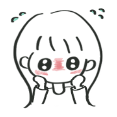 [LINEスタンプ] シャイなおんなのこ