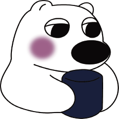 [LINEスタンプ] 京都弁の白熊.の画像（メイン）