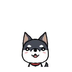 [LINEスタンプ] シンプルまめくろしばスタンプ