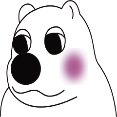 [LINEスタンプ] 京都弁の白熊..の画像（メイン）