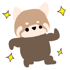 [LINEスタンプ] まろアニマルズのレッサーパンダver.2