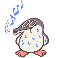 [LINEスタンプ] 温暖化を知らないペンギン