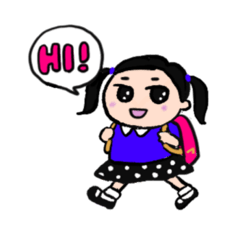 [LINEスタンプ] 元気なツインテール女子スタンプ