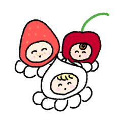 [LINEスタンプ] ケーキの上の精たち