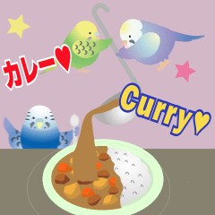 [LINEスタンプ] 動く！インコトリ尾 フード編