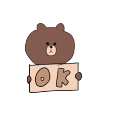 [LINEスタンプ] ちょっとだけ気味が悪いBrown