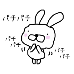 [LINEスタンプ] もふもふ♡うさ子