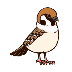 [LINEスタンプ] スズメのチュンチュンの日常