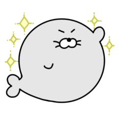 [LINEスタンプ] まんまるあざらし【LINEスタンプの日】