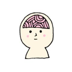 [LINEスタンプ] すこし小さくてかわいい脳みそくん
