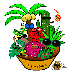 [LINEスタンプ] ギャグラサンず（植物）