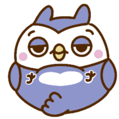 [LINEスタンプ] ぽっちゃりフクロウDUGU