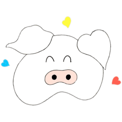 [LINEスタンプ] 可愛いブタさんスタンプ cute pig  stamp