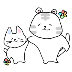 [LINEスタンプ] 私たちは猫科の友達！