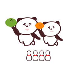 [LINEスタンプ] パンダ日記。親子編