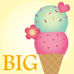 [LINEスタンプ] 美味しいBIGスタンプ♡SWEETS ＆ Sweetsの画像（メイン）
