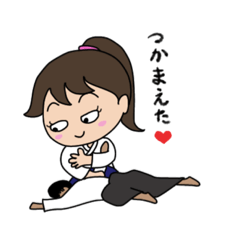 [LINEスタンプ] 合気道好きな女の子3