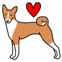 [LINEスタンプ] 犬種別バセンジー(英語Ver)