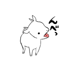 [LINEスタンプ] 黒やぎの「めぇ」と白やぎの「めぇ」