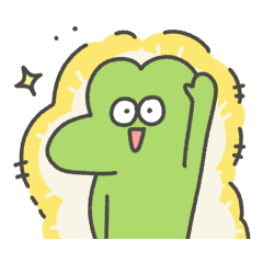 [LINEスタンプ] 独り暮らしのワニ