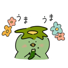 [LINEスタンプ] かっぱさんの休日