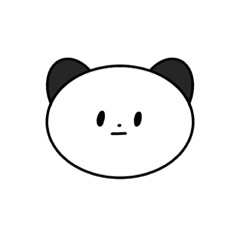 [LINEスタンプ] え も じ あ に ま る -panda mode-