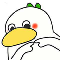 [LINEスタンプ] 無愛想なアヒルの友達オモリ