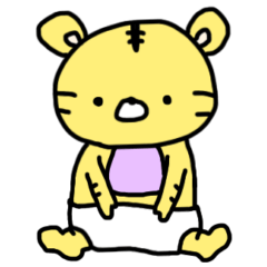 [LINEスタンプ] ベビトラちゃん