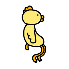 [LINEスタンプ] S字のトリさん