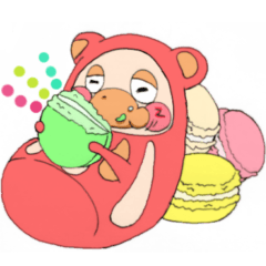 [LINEスタンプ] だるくまさん〜お菓子とともに〜