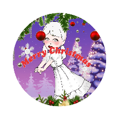 [LINEスタンプ] 雪の妖精こゆきちゃん