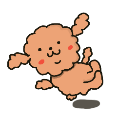 [LINEスタンプ] 癒しのふわもこプードル