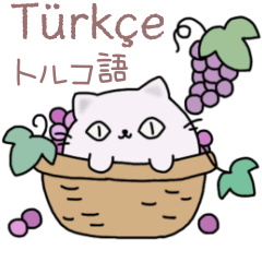 [LINEスタンプ] まるぽよにゃんこ★トルコ語＆日本語