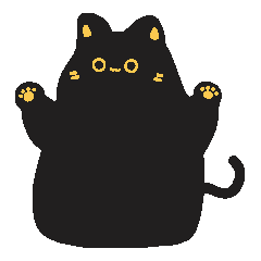 [LINEスタンプ] まよなかねこ